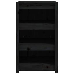 Berkfield Home Outdoor Kitchen Cabinet Black 55x55x92 cm Solid Wood Pine - Size: 55 x 55 x 92 cm - thumbnail 4