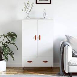 Berkfield Home Highboard White 69.5x31x115 cm Engineered Wood - thumbnail 2