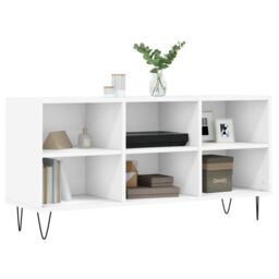 Berkfield Home TV Cabinet White 103.5x30x50 cm Engineered Wood - thumbnail 3