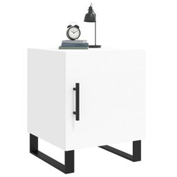 Berkfield Home Bedside Cabinets 2 pcs White 40x40x50 cm Engineered Wood - Size: 40 x 40 x 50 cm - thumbnail 4