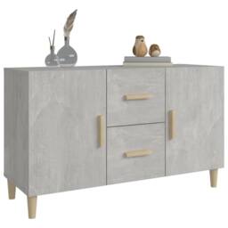 Berkfield Home Sideboard Concrete Grey 100x36x60 cm Engineered Wood - Size: 100 x 36 x 60 cm - thumbnail 6