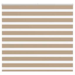 Berkfield Home Elegant Zebra Blind Sand Brown 160x100 cm Fabric Width 155.9 cm P - thumbnail 2