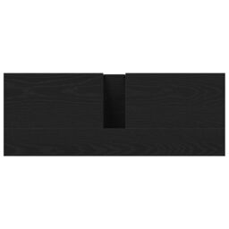 Berkfield Home Bathroom Sink Cabinet Black Oak 80x30x60 cm Engineered Wood - Size: 80 x 30 x 60 cm - thumbnail 9