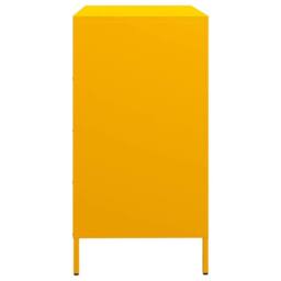 Berkfield Home Sideboard¬†Mustard Yellow 68x39x73.5 cm Cold-rolled Steel in Mustard - thumbnail 6
