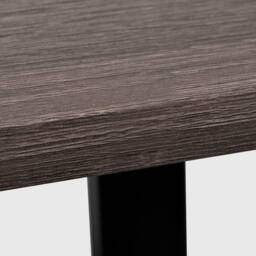 Berkfield Home Desk with 2 Shelves Grey & Oak - thumbnail 5