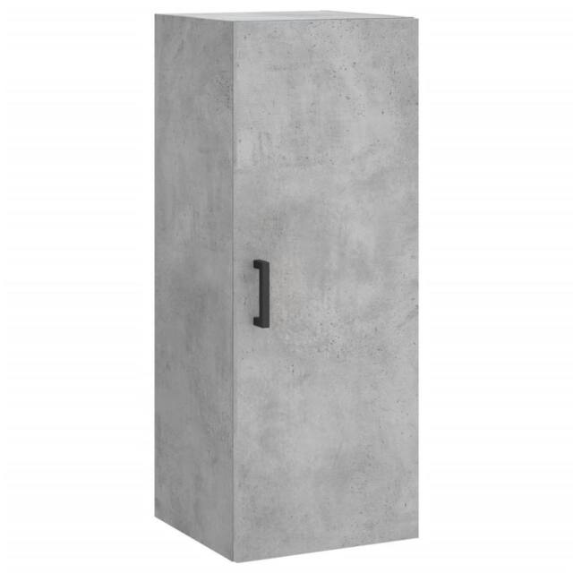 Berkfield Home Wall Mounted Cabinet Concrete Grey 34.5x34x90 cm - image 1