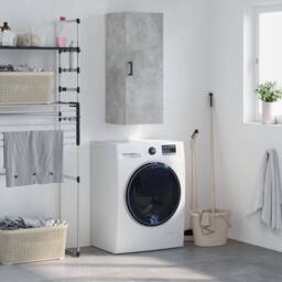 Berkfield Home Wall Mounted Cabinet Concrete Grey 34.5x34x90 cm - thumbnail 2
