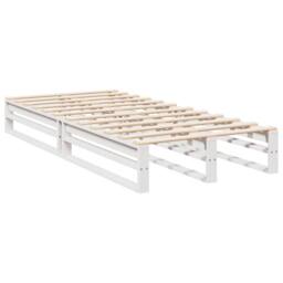 Berkfield Home Bookcase Bed without Mattress White 90x200cm Solid Wood Pine - Size: 90x200 cm - thumbnail 9