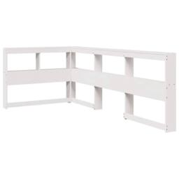 Berkfield Home Bookcase Bed without Mattress White 90x200cm Solid Wood Pine - Size: 90x200 cm - thumbnail 8