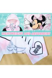Disney Minnie Tie Dye Hooded Towel - thumbnail 4