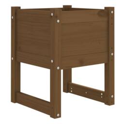 Berkfield Home Planter Honey Brown 40x40x52.5 cm Solid Wood Pine - thumbnail 3