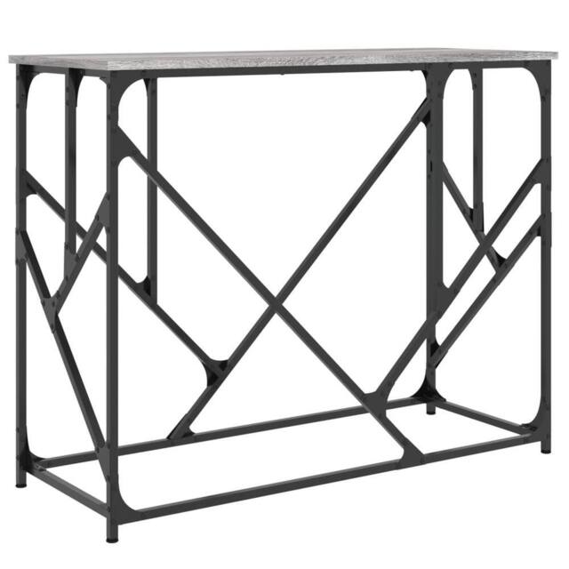 Berkfield Home Console Table Grey Sonoma 100x40x80 cm Engineered Wood - Size: 100 x 40 x 80 cm - image 1