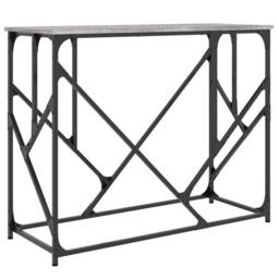 Berkfield Home Console Table Grey Sonoma 100x40x80 cm Engineered Wood - Size: 100 x 40 x 80 cm - thumbnail 1
