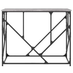 Berkfield Home Console Table Grey Sonoma 100x40x80 cm Engineered Wood - Size: 100 x 40 x 80 cm - thumbnail 4