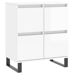 Berkfield Home Sideboards 3 pcs High Gloss White Engineered Wood - thumbnail 5