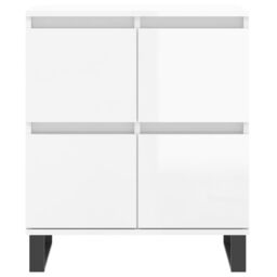 Berkfield Home Sideboards 3 pcs High Gloss White Engineered Wood - thumbnail 6