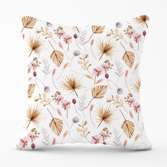 Warren Reed - Designer Watercolour Orchids Outdoor Cushion - Size: 45 cm x 45 cm - image 1