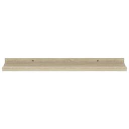 Berkfield Home Decorative Wall Shelves 2 pcs Sonoma Oak 60x9x3 cm in Light Tan - Size: 60 x 9 x 3 cm - thumbnail 4