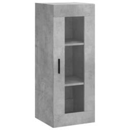 Berkfield Home Highboard Concrete Grey 34.5x34x180 cm Engineered Wood - thumbnail 5