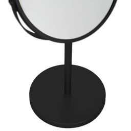 Harbour Housewares Metallic Pedestal Mirror - 18.5 x 34.5cm - Magnifying Makeup Mirror in Black - Size: 18.5 x 34.5 cm - thumbnail 4