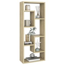 Berkfield Home Wall Shelf Sonoma Oak 36x16x90 cm Engineered Wood in Brown - Size: 36 x 16 x 90 cm - thumbnail 3