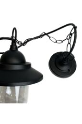 CGC Lighting 'Ryder' Black Hanging Lantern Outdoor Porch Light - thumbnail 4