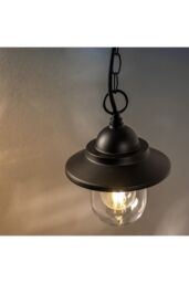 CGC Lighting 'Ryder' Black Hanging Lantern Outdoor Porch Light - thumbnail 5