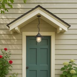 CGC Lighting 'Ryder' Black Hanging Lantern Outdoor Porch Light - thumbnail 7