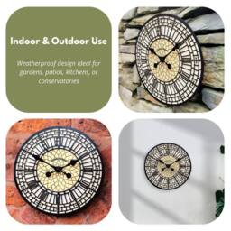 Marco Paul Wall Clock 30cm Big Ben Clock Face Roman Numerical Outdoor/Indoor - thumbnail 9