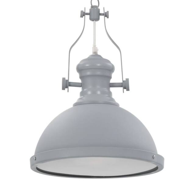 Berkfield Home Ceiling Lamp Grey Round E27 - image 1