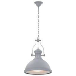 Berkfield Home Ceiling Lamp Grey Round E27 - thumbnail 2