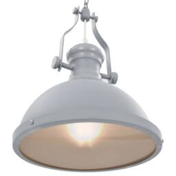Berkfield Home Ceiling Lamp Grey Round E27 - thumbnail 5