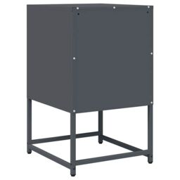 Berkfield Home Bedside Cabinet Anthracite 36x39x60.5 cm Cold-rolled Steel - thumbnail 7