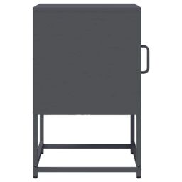 Berkfield Home Bedside Cabinet Anthracite 36x39x60.5 cm Cold-rolled Steel - thumbnail 6