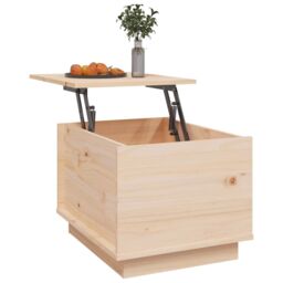 Berkfield Home Coffee Table 40x50x35 cm Solid Wood Pine in Brown - Size: 40 x 50 x 35 cm - thumbnail 5
