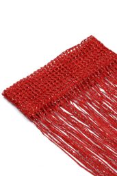 Neel Blue Glitter String Curtain Polyester Fringe Panel Spaghetti Tassel Curtain, 200cm x 90cm in Red - Size: 200 cm x 90 cm - thumbnail 3