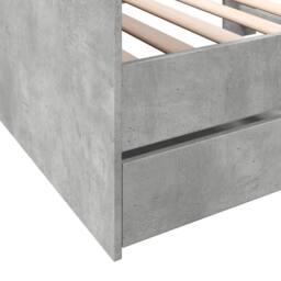 Berkfield Home Versatile Daybed with Drawers without Mattress Concrete Grey 90x1 - thumbnail 7