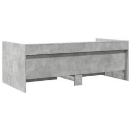 Berkfield Home Versatile Daybed with Drawers without Mattress Concrete Grey 90x1 - thumbnail 6