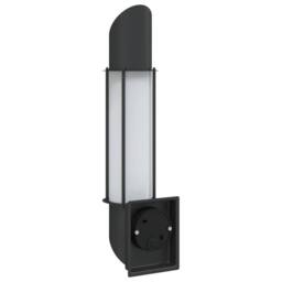 Berkfield Home Outdoor Wall Light Black Stainless Steel - thumbnail 6