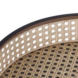 Wyld and Coco Detachable Top Round Side Table - Matt Black 36 cm in Natural - thumbnail 7