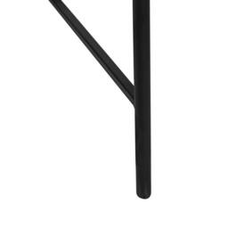 Wyld and Coco Detachable Top Round Side Table - Matt Black 36 cm in Natural - thumbnail 8