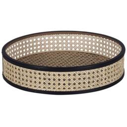 Wyld and Coco Detachable Top Round Side Table - Matt Black 36 cm in Natural - thumbnail 6