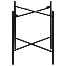 Wyld and Coco Detachable Top Round Side Table - Matt Black 36 cm in Natural - thumbnail 4