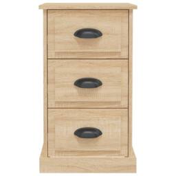 Berkfield Home Bedside Cabinet Sonoma Oak 39x39x67 cm Engineered Wood in Light Oak - Size: 39 x 39 x 67 cm - thumbnail 7