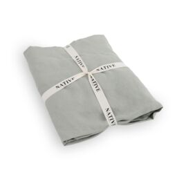 Native Natural Stone Single 100% Linen Fitted Sheet (90x190cm) - Size: Single Fitted - thumbnail 2