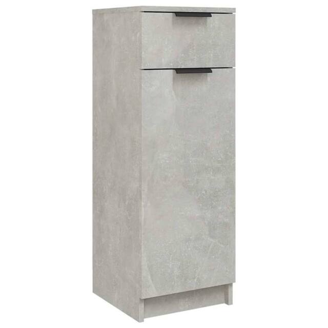 Berkfield Home Bathroom Cabinet Concrete Grey 32x34x90 cm Engineered Wood - Size: 32 x 34 x 90 cm - image 1