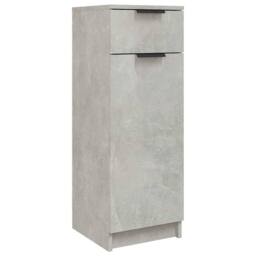 Berkfield Home Bathroom Cabinet Concrete Grey 32x34x90 cm Engineered Wood - Size: 32 x 34 x 90 cm