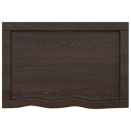 Berkfield Home Wall Shelf Dark Grey 60x40x(2-4) cm Treated Solid Wood Oak in Brown - thumbnail 5
