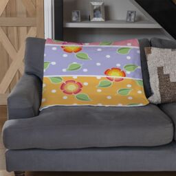 Benjamin Tate Design Bohemian Chic Ink Pattern With Boho Feathers Blanket in Natural - Size: 120 cm x 150 cm - thumbnail 2