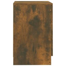Berkfield Home Bedside Cabinets 2 pcs Smoked Oak 38x35x56 cm Engineered Wood in Brown - Size: 38 x 35 x 56 cm - thumbnail 6